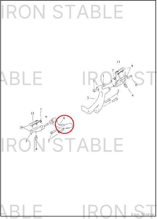 Harley-Davidson Bracket, Footpeg Mt, Painted
