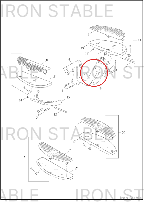 Harley-Davidson Ftbrd, Shf Lvr, Bracket Mt, Painte
