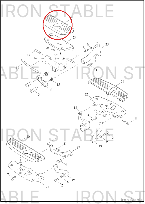 Harley-Davidson Ftbrd, Assembly, Rh, Passenger, Satin Chrome