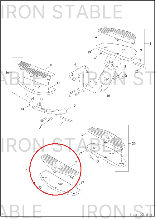 Harley-Davidson Ftbrd, Assembly, Chrome, Rh