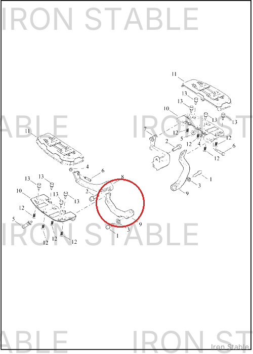 Harley-Davidson Ftbrd, Bracket, Gblk, Rf