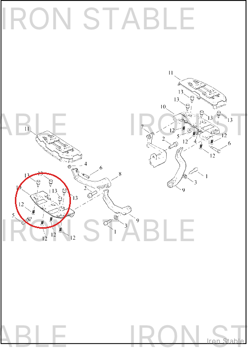 Harley-Davidson Ftbrd, Support Plate, Lh