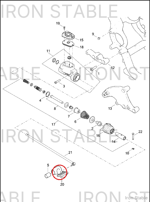 Harley-Davidson Brakepedal, Rr/Frwd Control, Blk