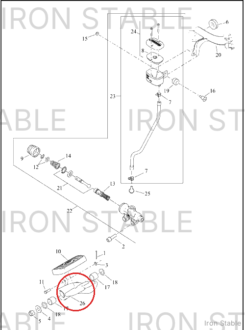 Harley-Davidson Pedal, Brake, X