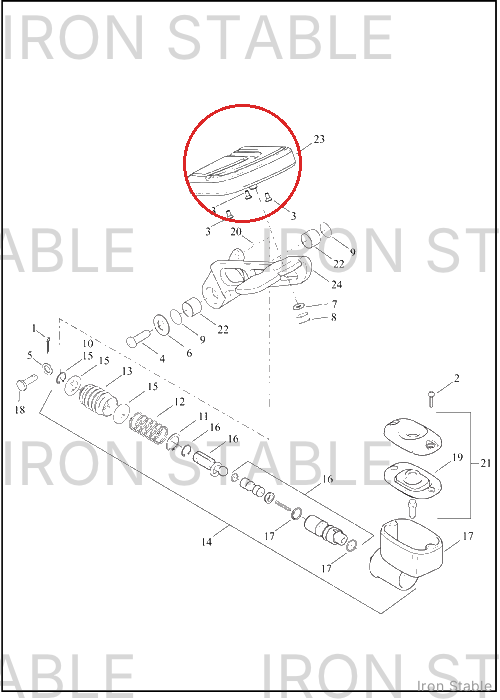 Harley-Davidson Pedal, Brake, Assembly