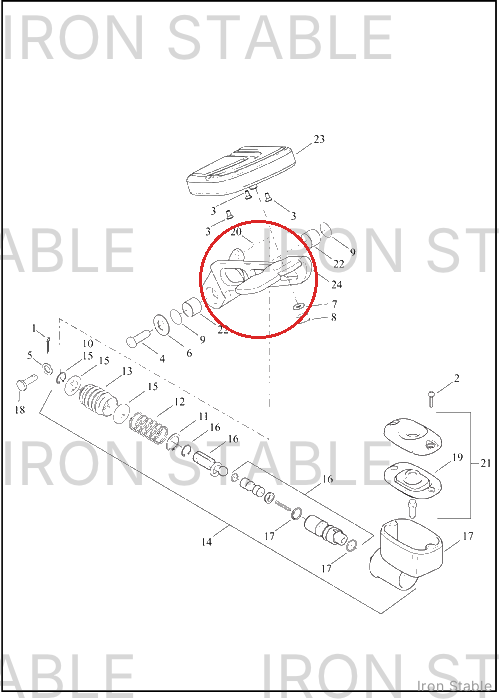Harley-Davidson Pedal, Brake, Assembly, Billetstyle