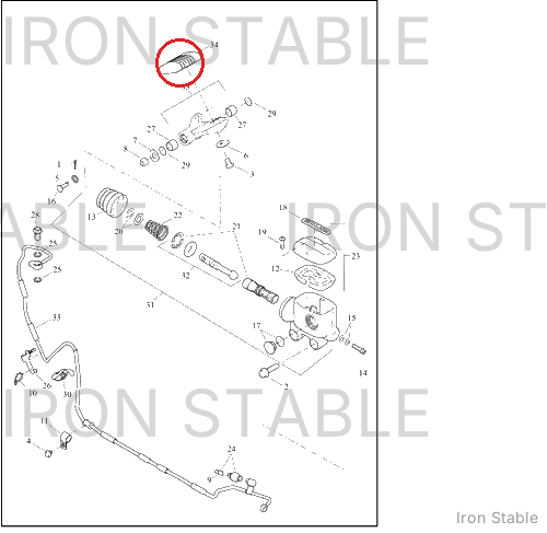 Harley-Davidson Pedal, Brake, Assembly, Pad, Scchrm