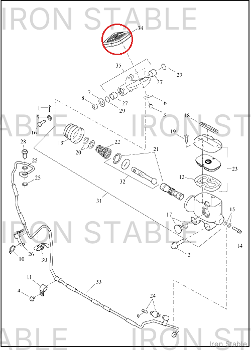 Harley-Davidson Pedal, Brake, Edge Cut, Blk Mach Cu