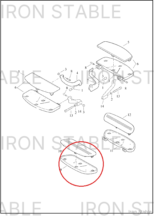 Harley-Davidson Bottom Assembly, Rh/Ftbrd