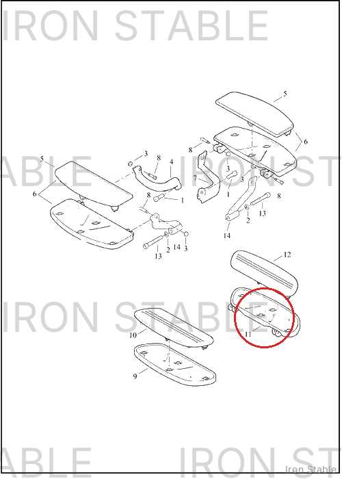 Harley-Davidson Bottom Assembly, Lh/Ftbrd
