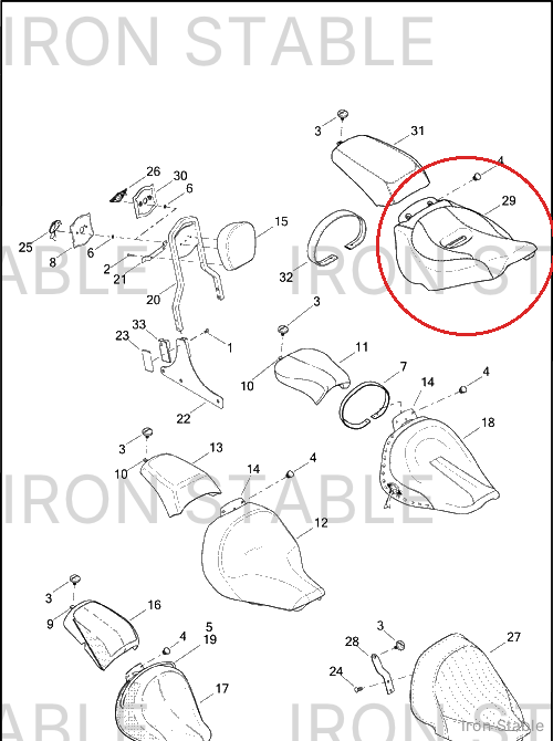 Harley-Davidson Seat Assembly