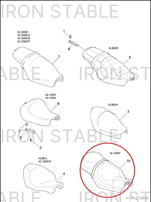 Harley-Davidson Seat Assembly, Xl, 2-Up