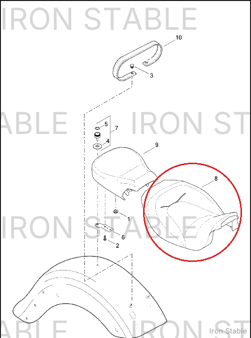 Harley-Davidson Seat, Rider