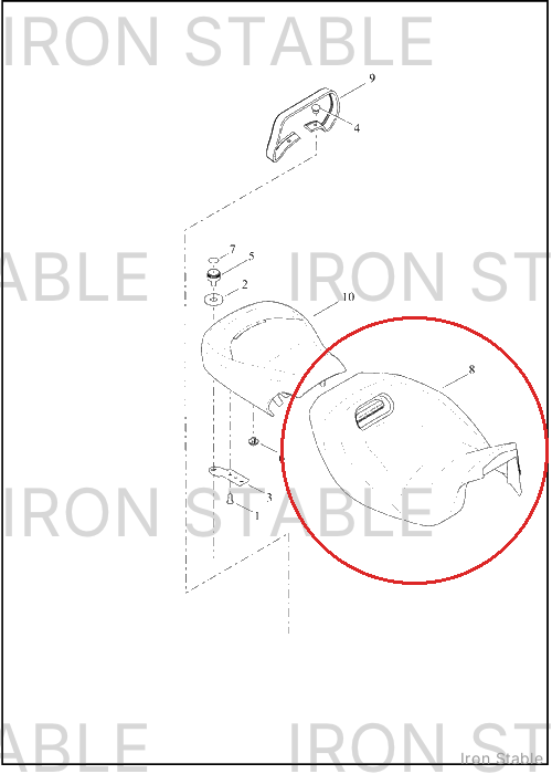 Harley-Davidson Seat, Rdr/Full, Assembly