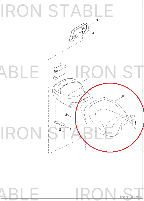 Harley-Davidson Seat, Rdr/Full, Assembly