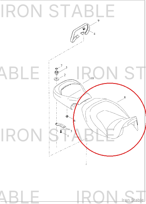 Harley-Davidson Seat, Rdr/Full, Assembly