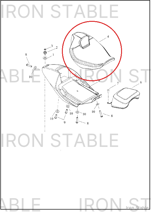 Harley-Davidson Seat, Rdr/Full, 131rr