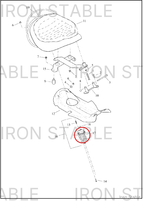 Harley-Davidson Cap, Seat, Suspension