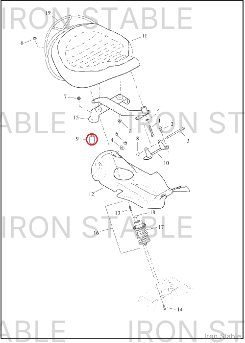 Harley-Davidson Damper, Seat Spnsn, Bumper