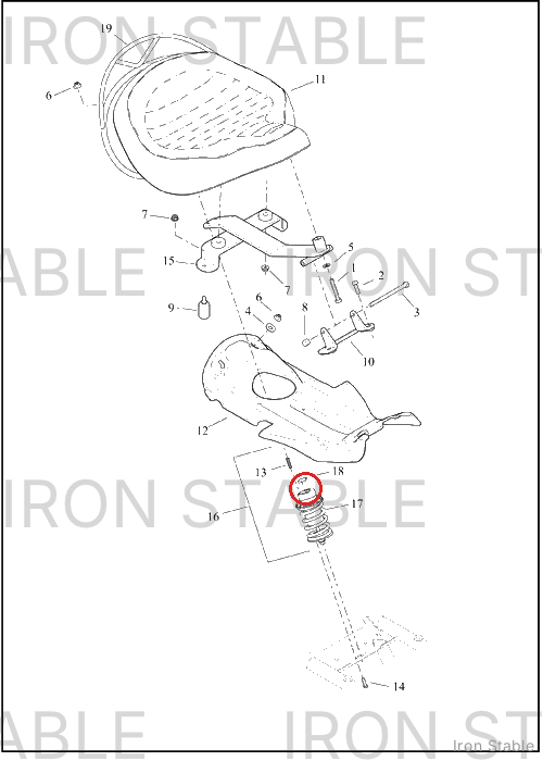 Harley-Davidson Support Struct, Bkrst, Rail, Chro