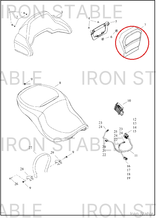 Harley-Davidson Kit, Bkrst, Passenger, T-Pak, Lower