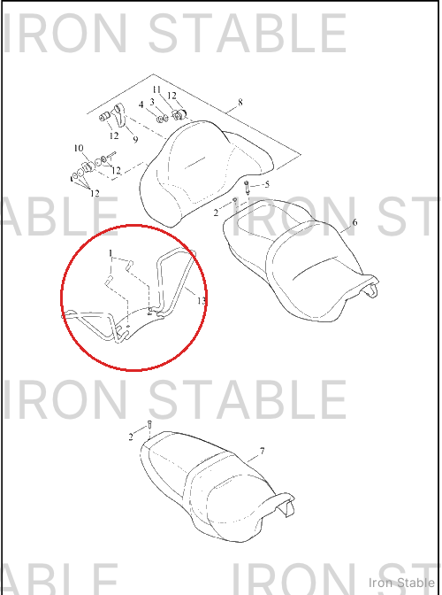 Harley-Davidson Kit-Psngr Grabhandle, Chrome