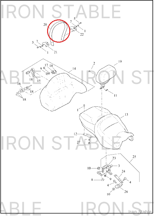 Harley-Davidson Handle, Passenger Grab, Sundowner