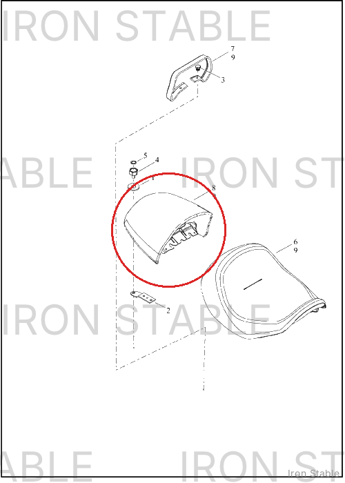 Harley-Davidson Seat, Passenger, Pillion