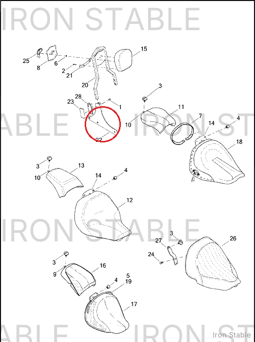 Harley-Davidson Sideplate, Right, Chrome