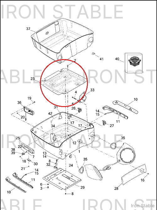 Harley-Davidson T-Pak Sub-Component, X