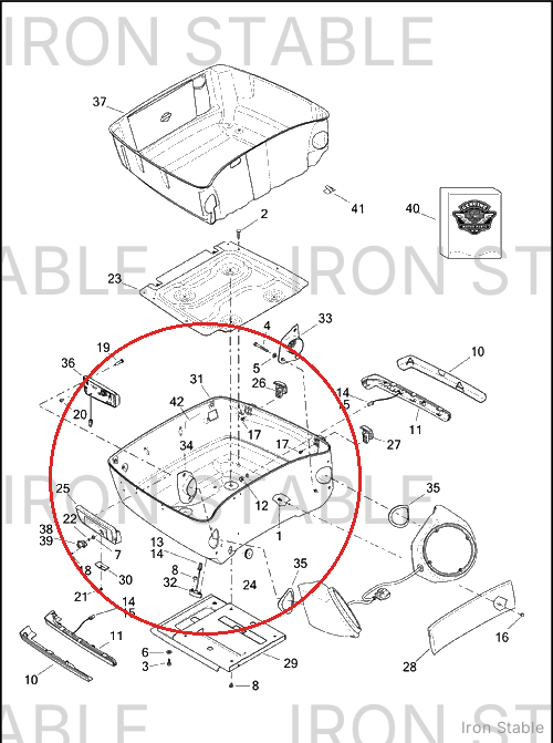 Harley-Davidson T/P Bot, Strdst Silv/Autm Snst