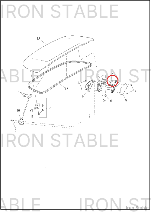 Harley-Davidson Hinge, Trunk