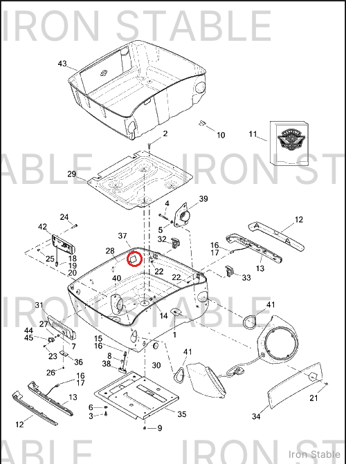 Harley-Davidson T/P Bot, Crbn Dust/Chrcl Slt