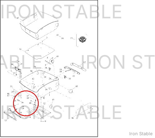 Harley-Davidson T-Pak Sub-Component, Btm, Drilled, Sl