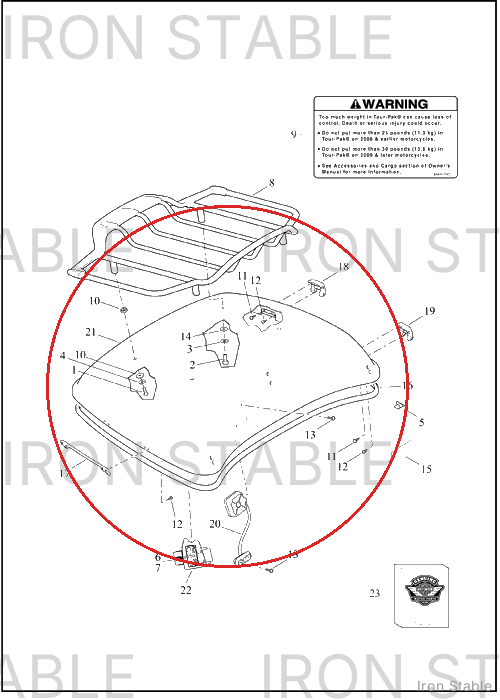Harley-Davidson Kit, T/P Cov, Mag Gra