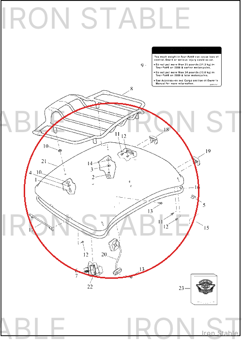 Harley-Davidson Kit, T-Pak, Cover, Svce, Sld