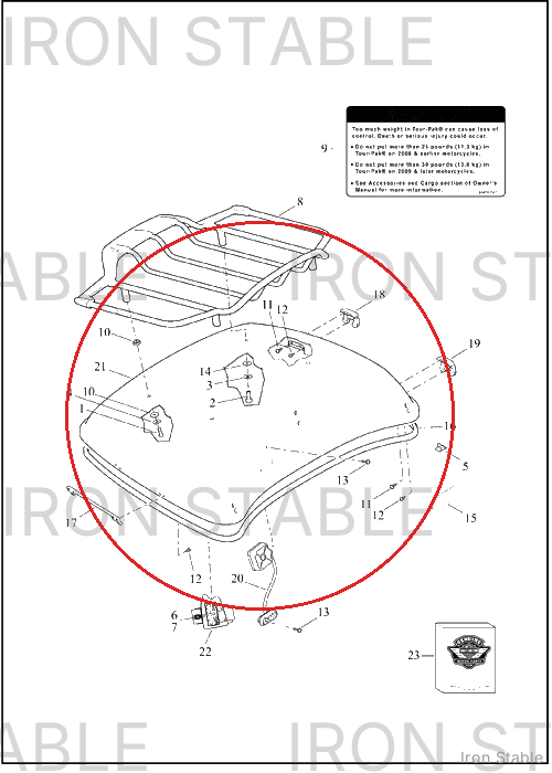 Harley-Davidson Kit, T-Pak, Cover, Svce, Sld