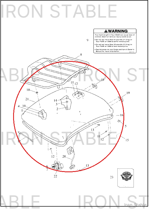 Harley-Davidson Kit, T-Pak, Cover, Svce, Sld