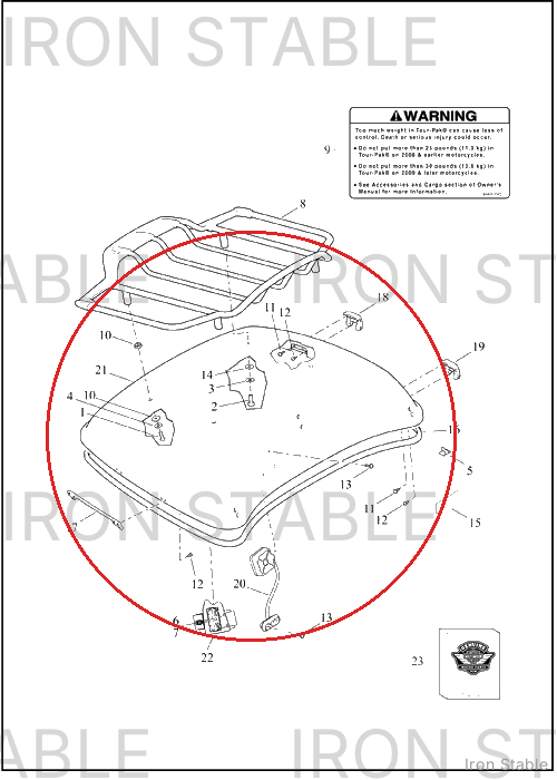 Harley-Davidson Kit, T-Pak, Cover, Svce, Sld