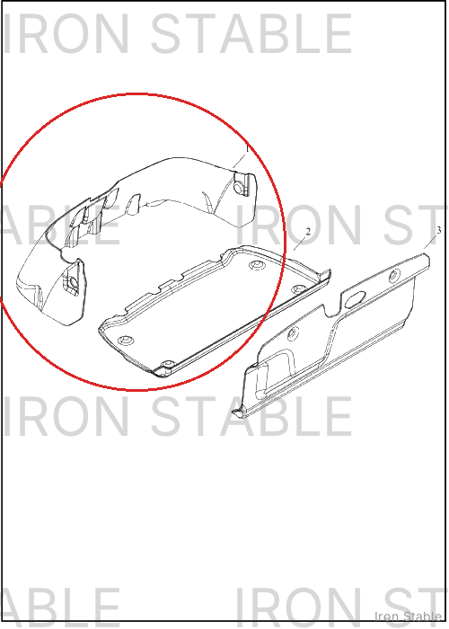 Harley-Davidson Trunk Pan Sub-Component, Liner