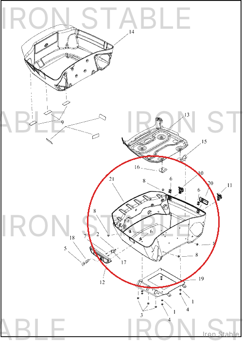 Harley-Davidson T-Pak, King, Tub