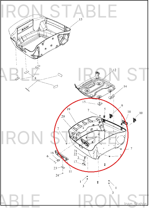 Harley-Davidson T-Pak, Btm, Design