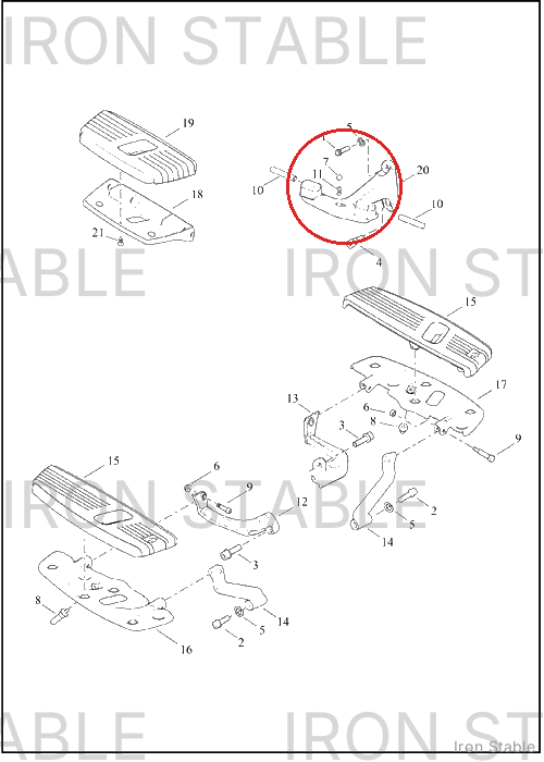 Harley-Davidson Kit-Support, Psngr Ftbrd, Chrome/F