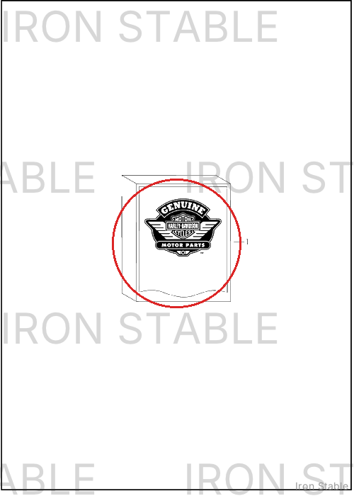 Harley-Davidson T-Pak Sub-Component, X