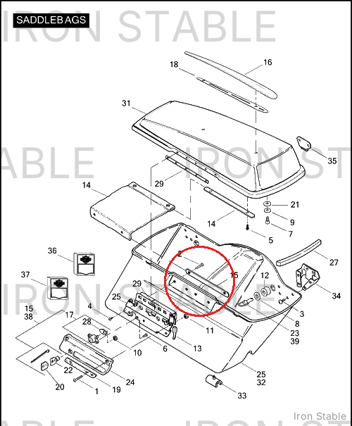 Harley-Davidson Lockset, Serv/Flhtcuse
