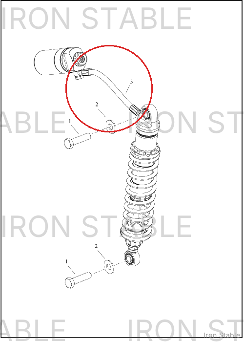 Harley-Davidson Shock, Rr, Remote Reservoir