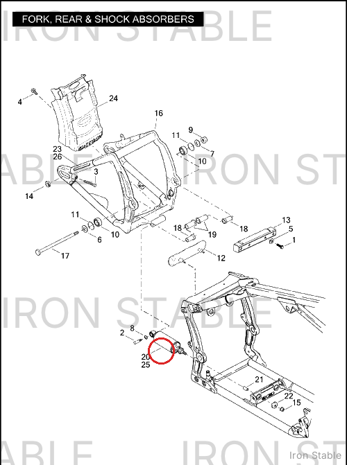 Harley-Davidson Shock Absorber Assembly, Rr