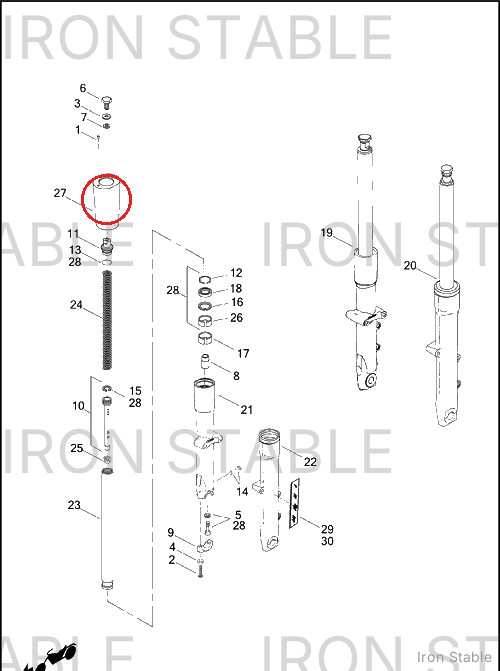 Harley-Davidson Cover Assembly, Fork Tube/Pntd