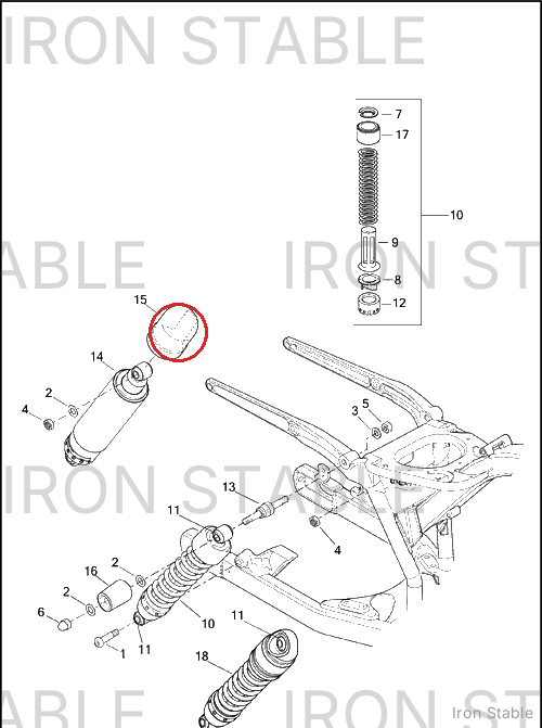 Harley-Davidson Rr Shock Sub-Component, X