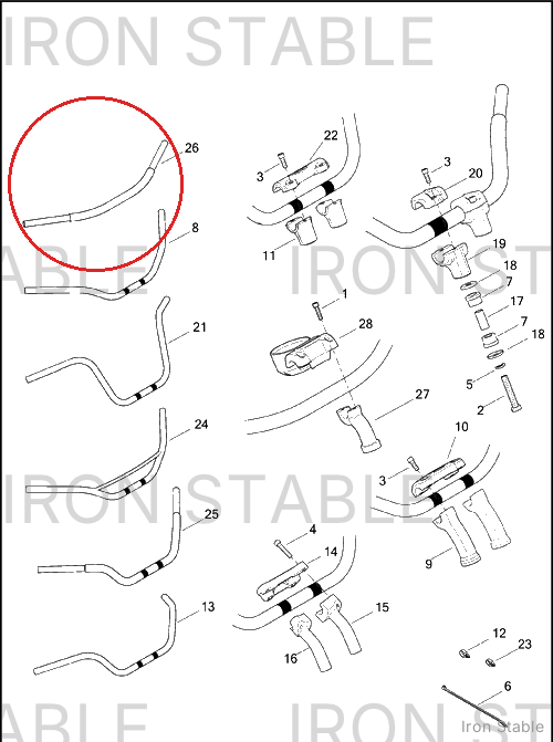 Harley-Davidson Handlebar, Weldment